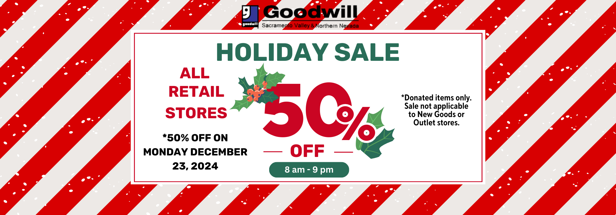 Goodwill Industries Sacramento Holiday Sale