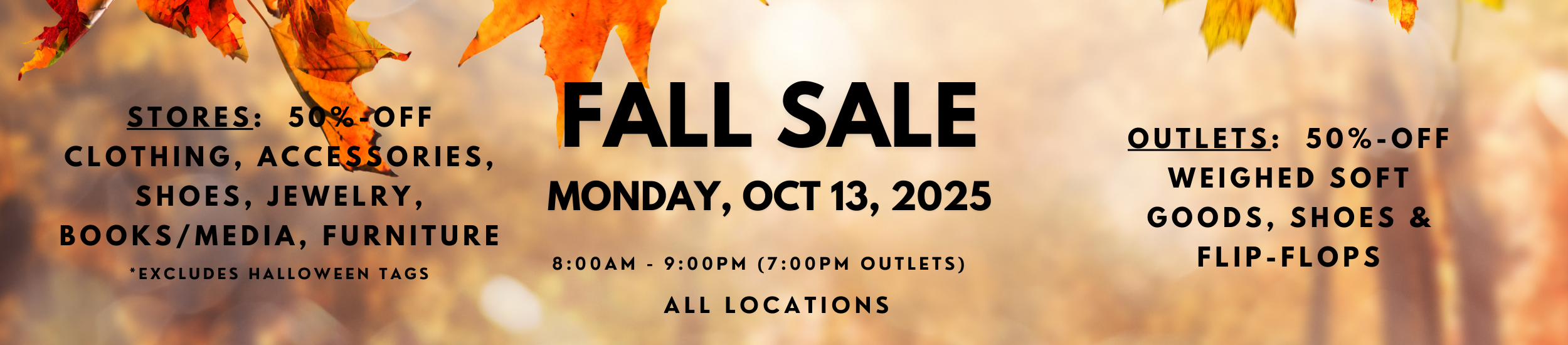 Goodwill Fall Sale 2025